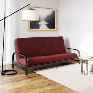 DHP Carson 6" Polyester Futon Mattress - Ruby Red - Full