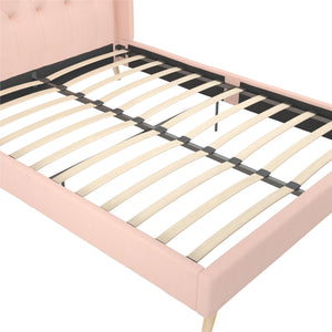 Novogratz Her Majesty Upholstered Bed - Pink - Full