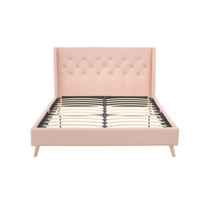 Novogratz Her Majesty Upholstered Bed - Pink - Queen