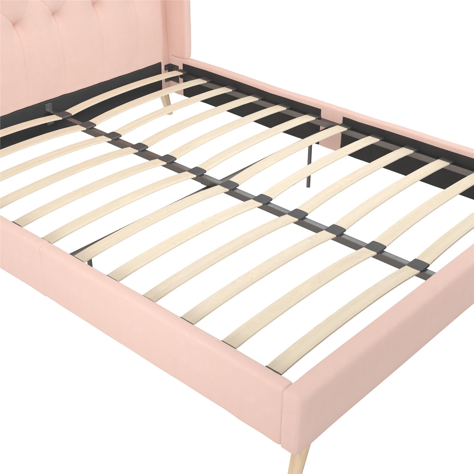 Novogratz Her Majesty Upholstered Bed - Pink - Queen