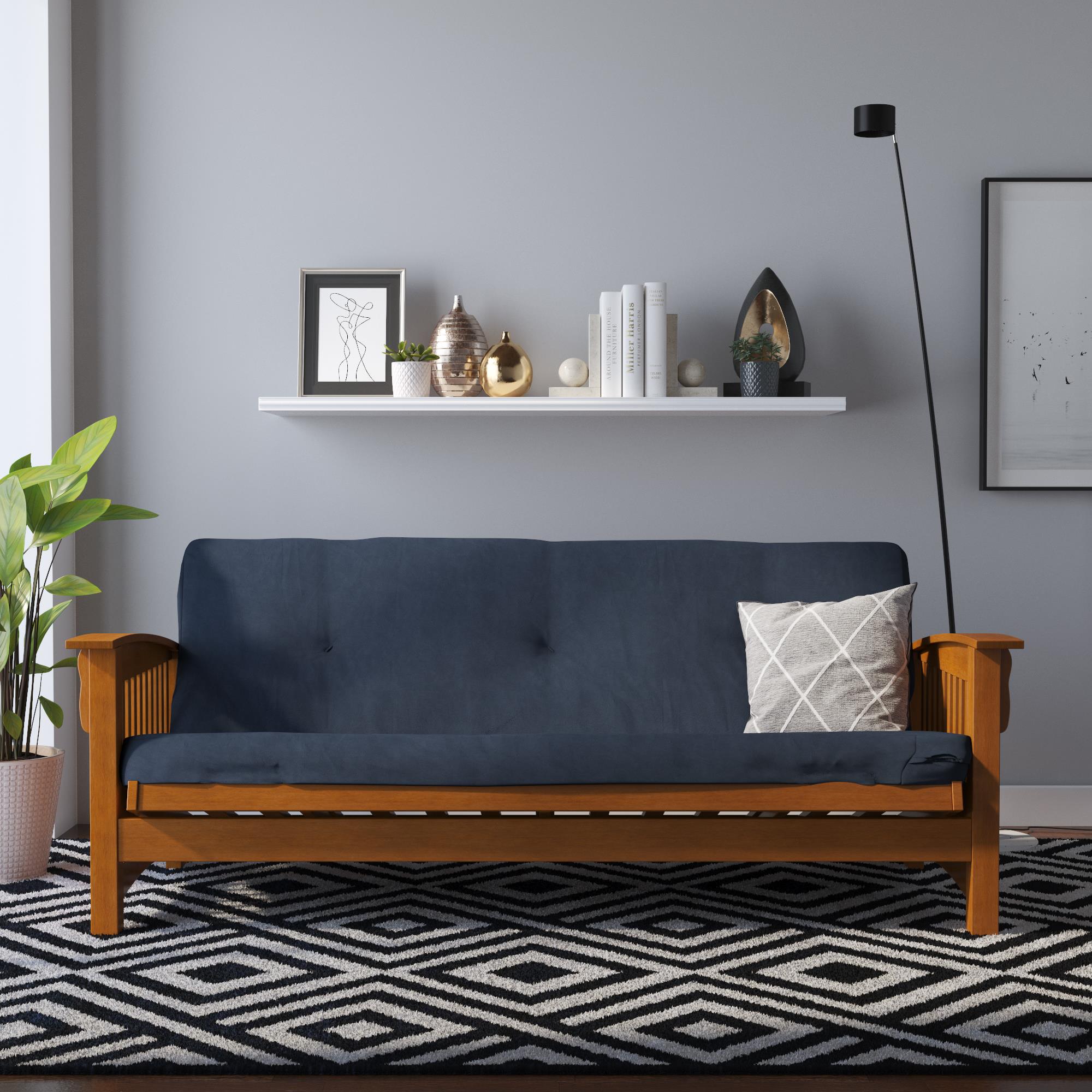DHP Eve 6"  Polyester Futon Mattress - Blue - Full