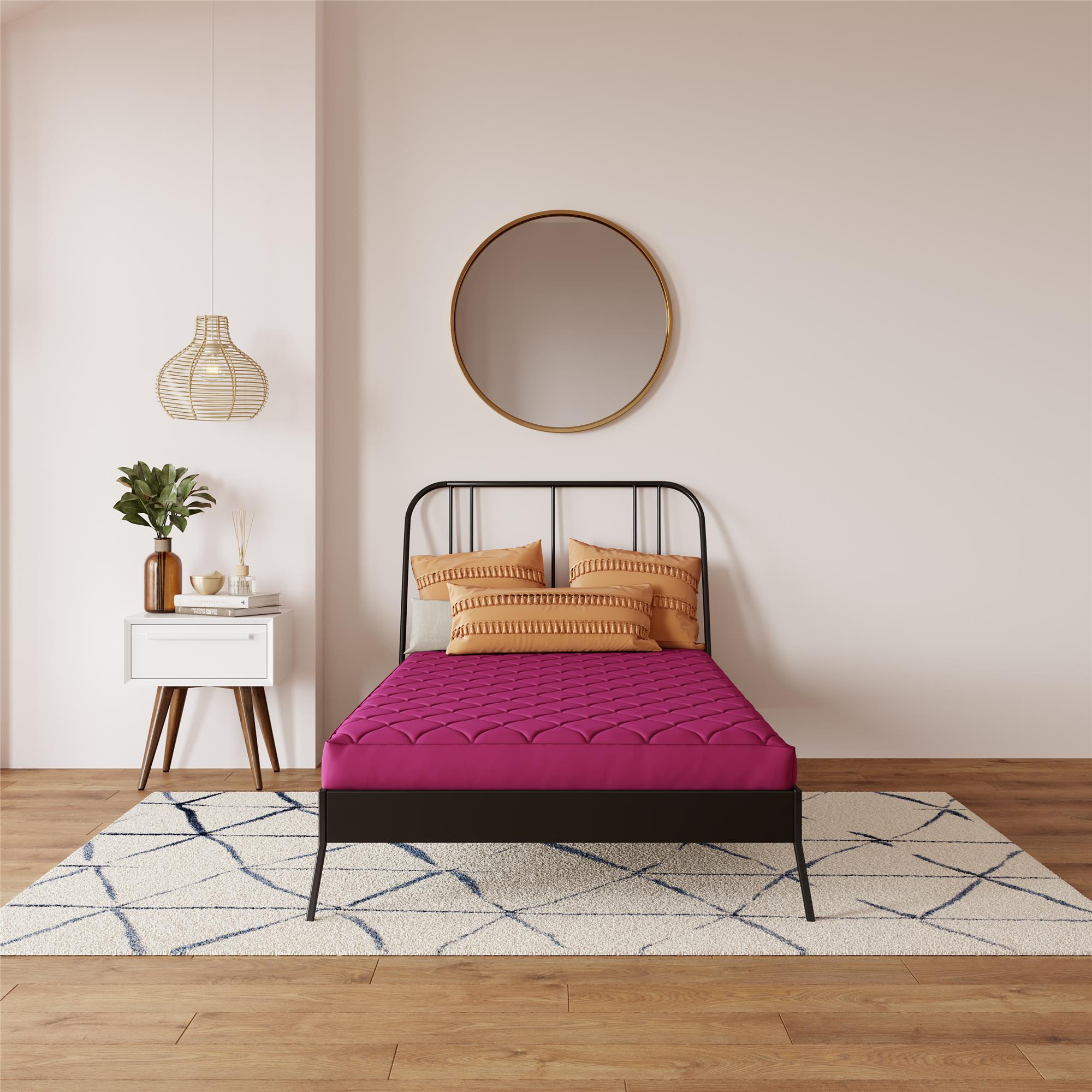 DHP Dana 6" Quilted Mattress - Pink - Twin