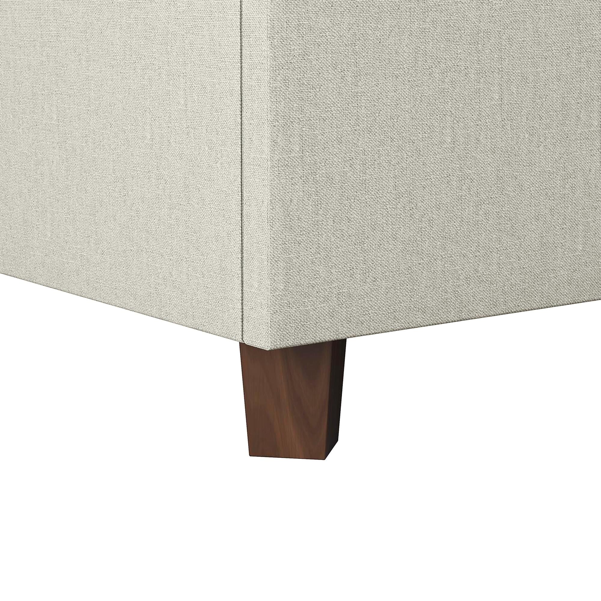 Novogratz Brittany Upholstered Bed with Storage Drawers - Gray - Queen