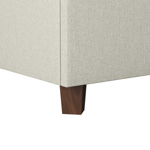 Novogratz Brittany Upholstered Bed with Storage Drawers - Gray - Queen