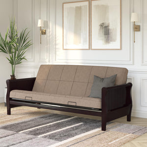 DHP Lexi 6" Quilted Polyester Futon Mattress - Tan - Full