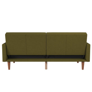 DHP Wimberly Upholstered Futon Sofa Bed - Olive Green