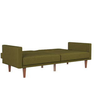 DHP Wimberly Upholstered Futon Sofa Bed - Olive Green