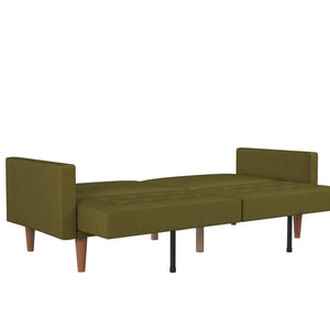 DHP Wimberly Upholstered Futon Sofa Bed - Olive Green