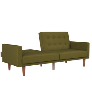 DHP Wimberly Upholstered Futon Sofa Bed - Olive Green