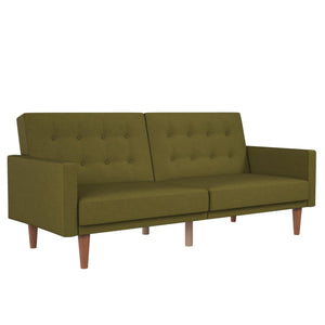 DHP Wimberly Upholstered Futon Sofa Bed - Olive Green