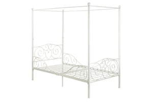 DHP Canopy Metal Bed - White - Twin