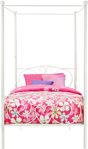 DHP Canopy Metal Bed - White - Twin