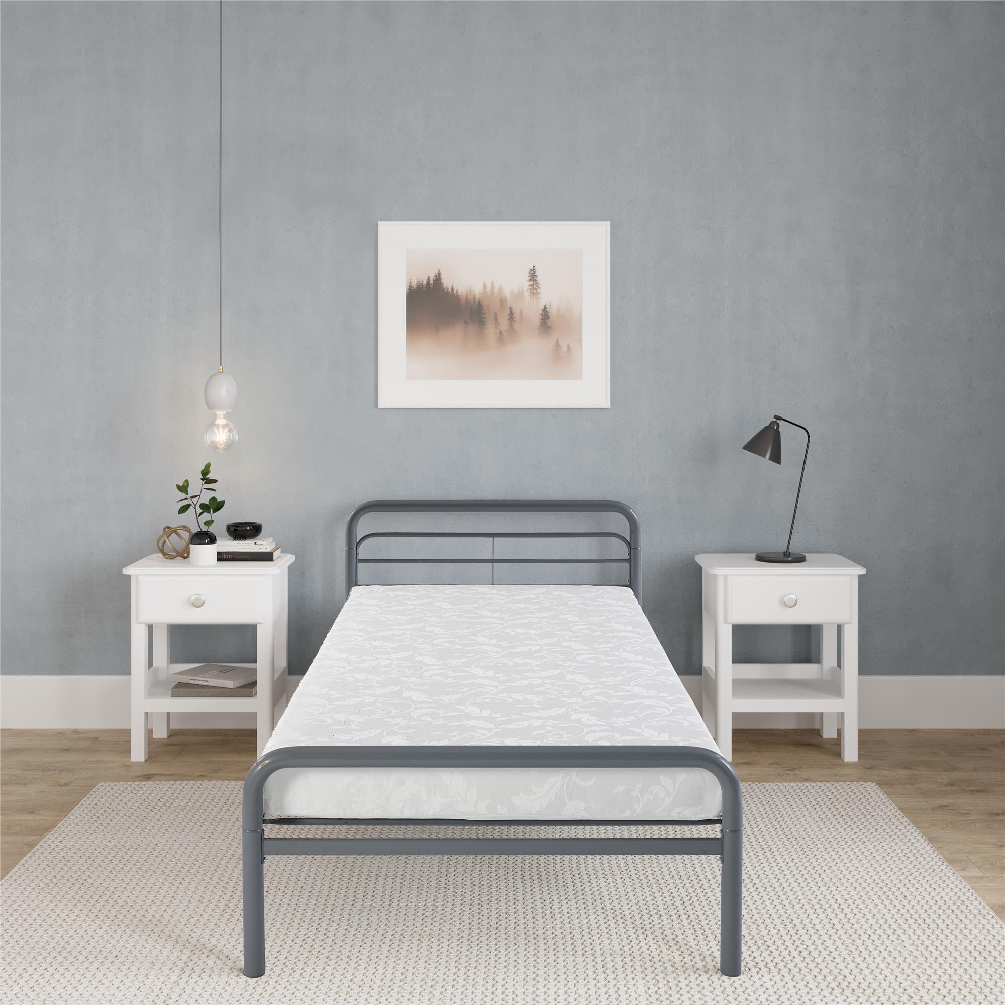 DHP Carter 6" Twin Mattress - White - Twin