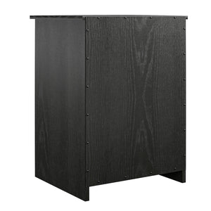Ameriwood Home Classic Nightstand with Drawer - Black Oak