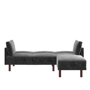 DHP Clair Sectional Sofa with Reversible Chaise - Dark Gray