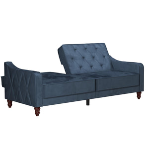 Novogratz Vintage Futon Sofa Bed - Blue