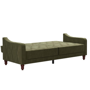 Novogratz Vintage Futon Sofa Bed - Olive Green