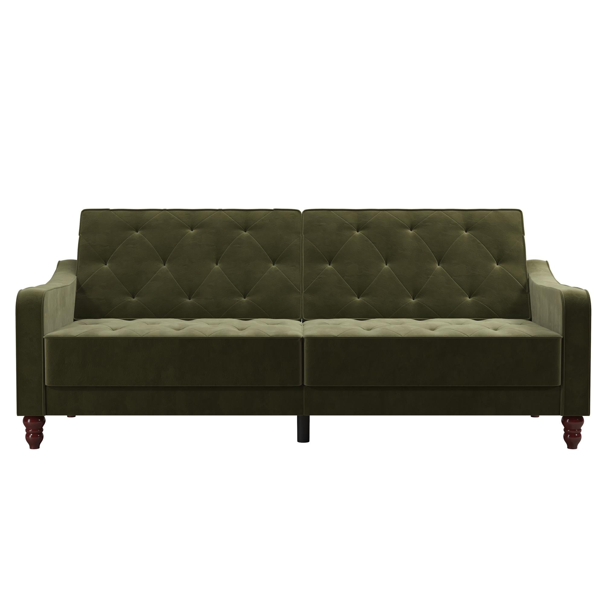 Novogratz Vintage Futon Sofa Bed - Olive Green