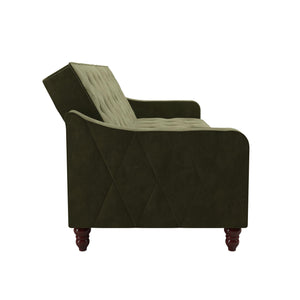 Novogratz Vintage Futon Sofa Bed - Olive Green