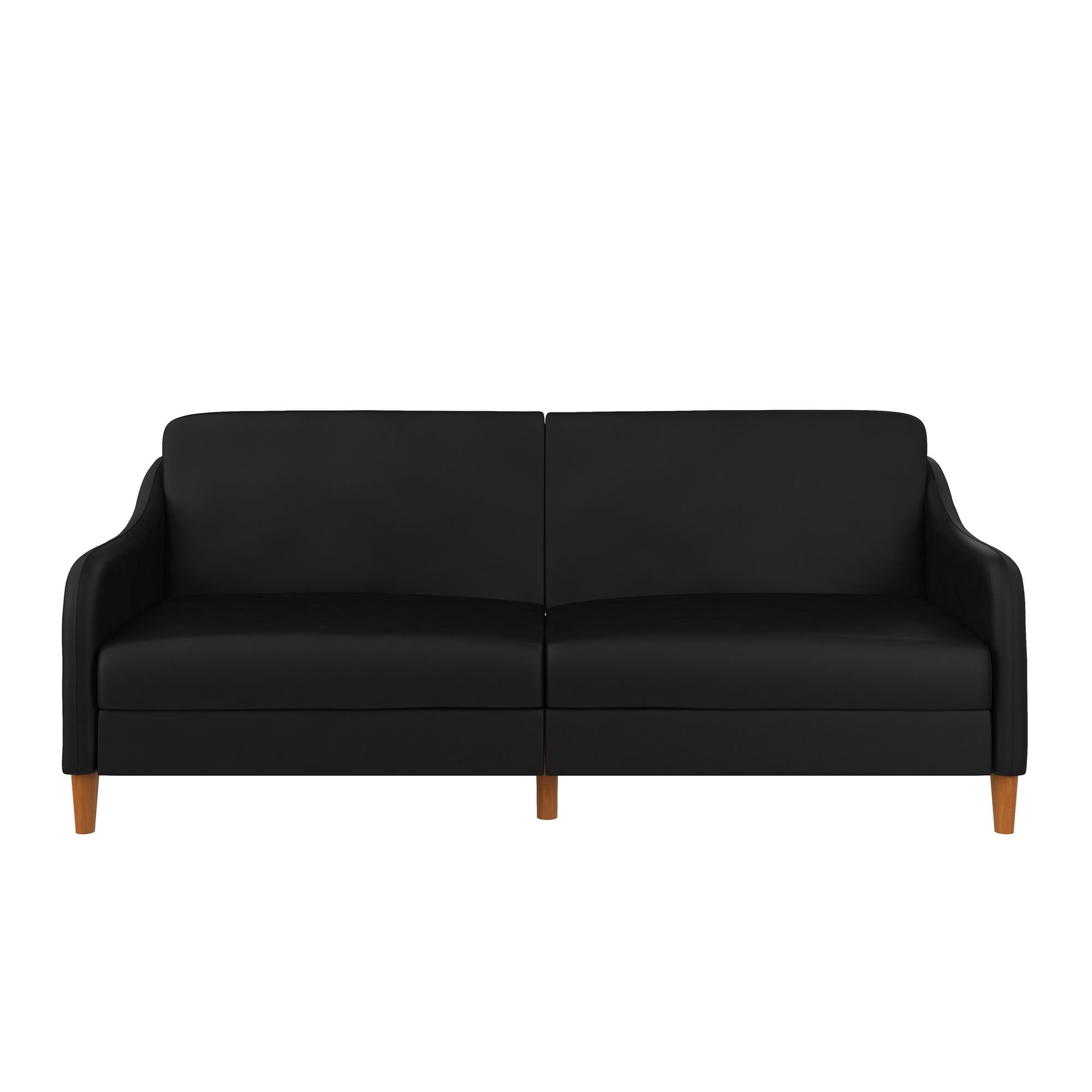 DHP Jasper Futon Sofa Bed - Black