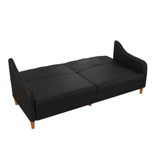 DHP Jasper Futon Sofa Bed - Black