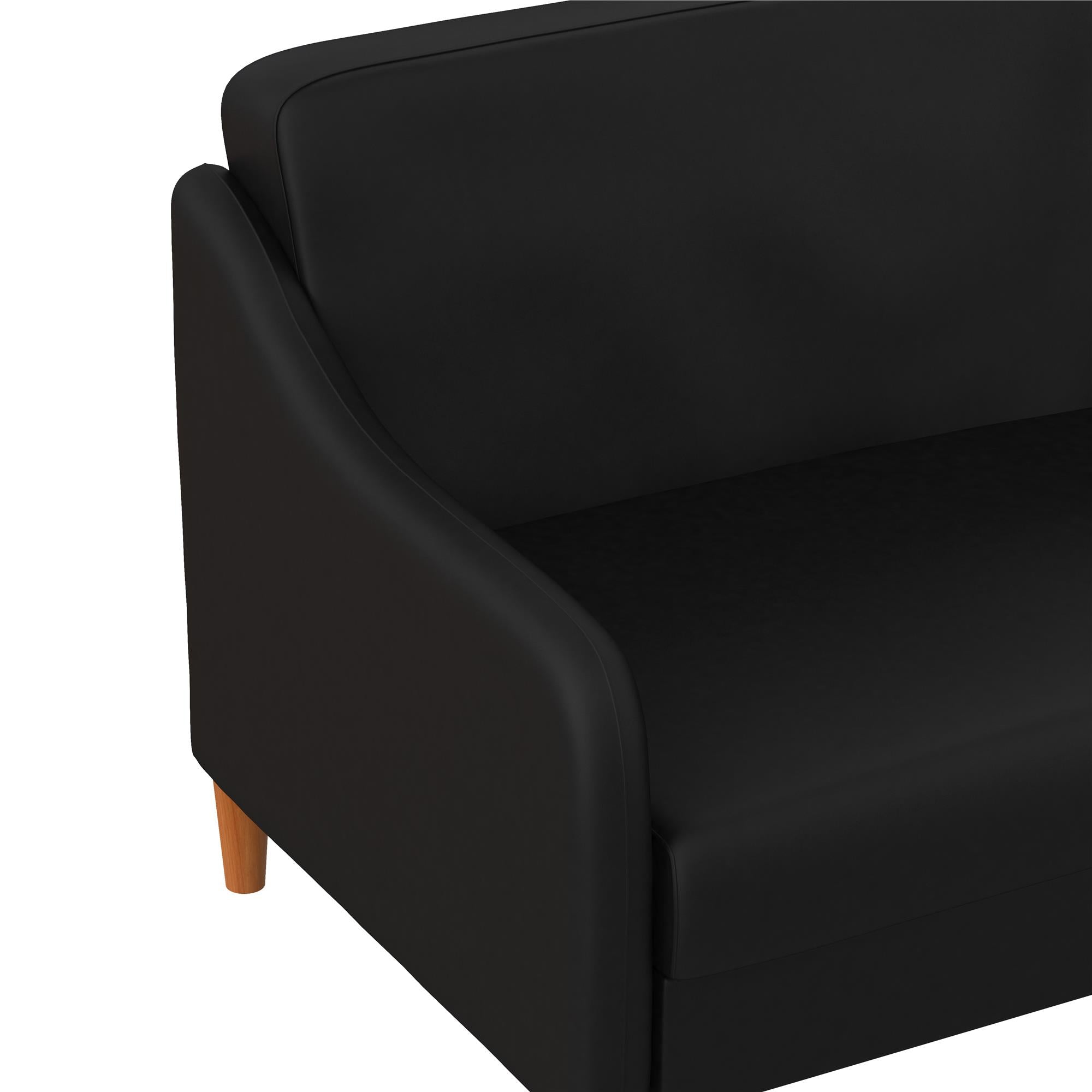 DHP Jasper Futon Sofa Bed - Black