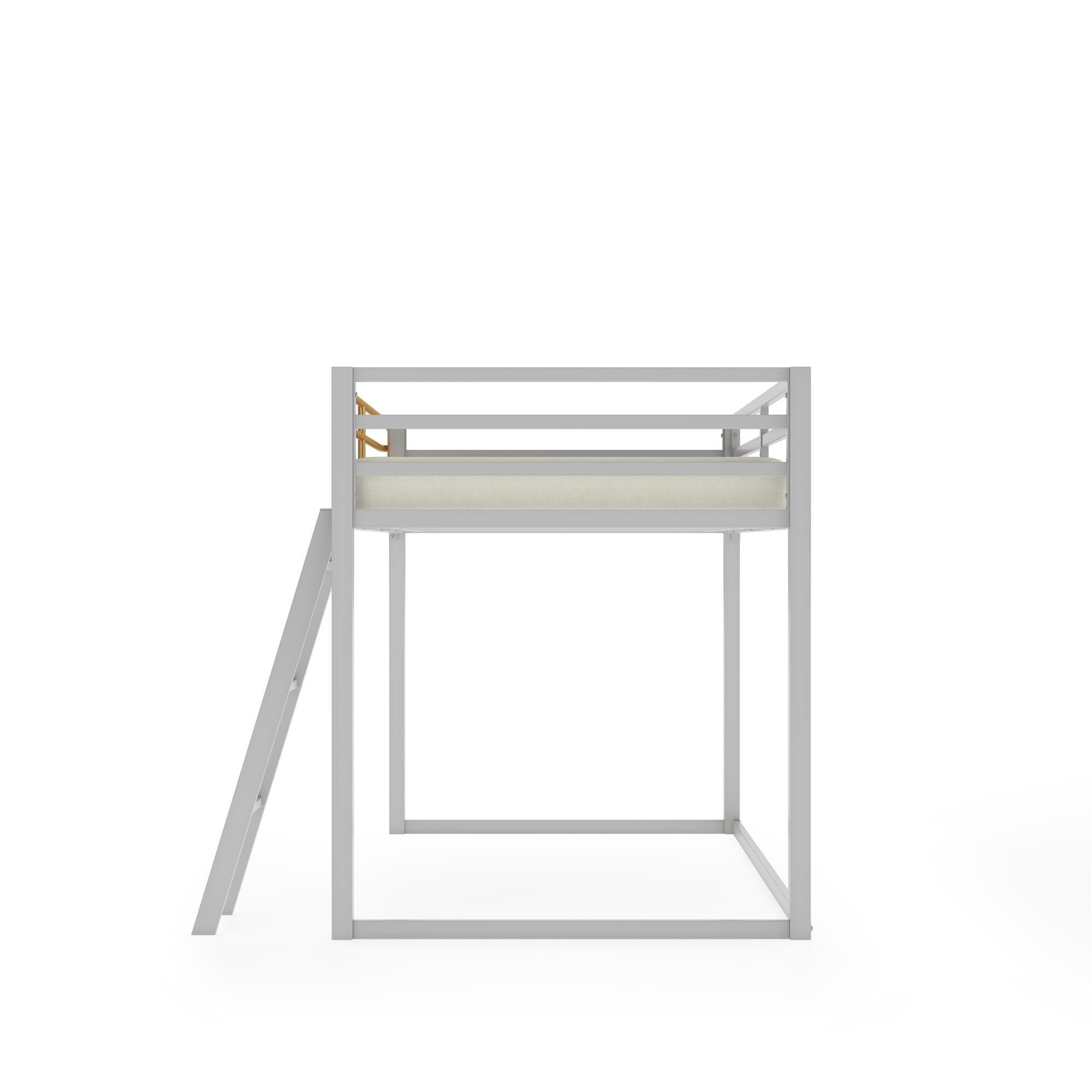 Little Seeds Monarch Hill Haven Twin Metal Junior Loft Bed - Dove Gray - Twin