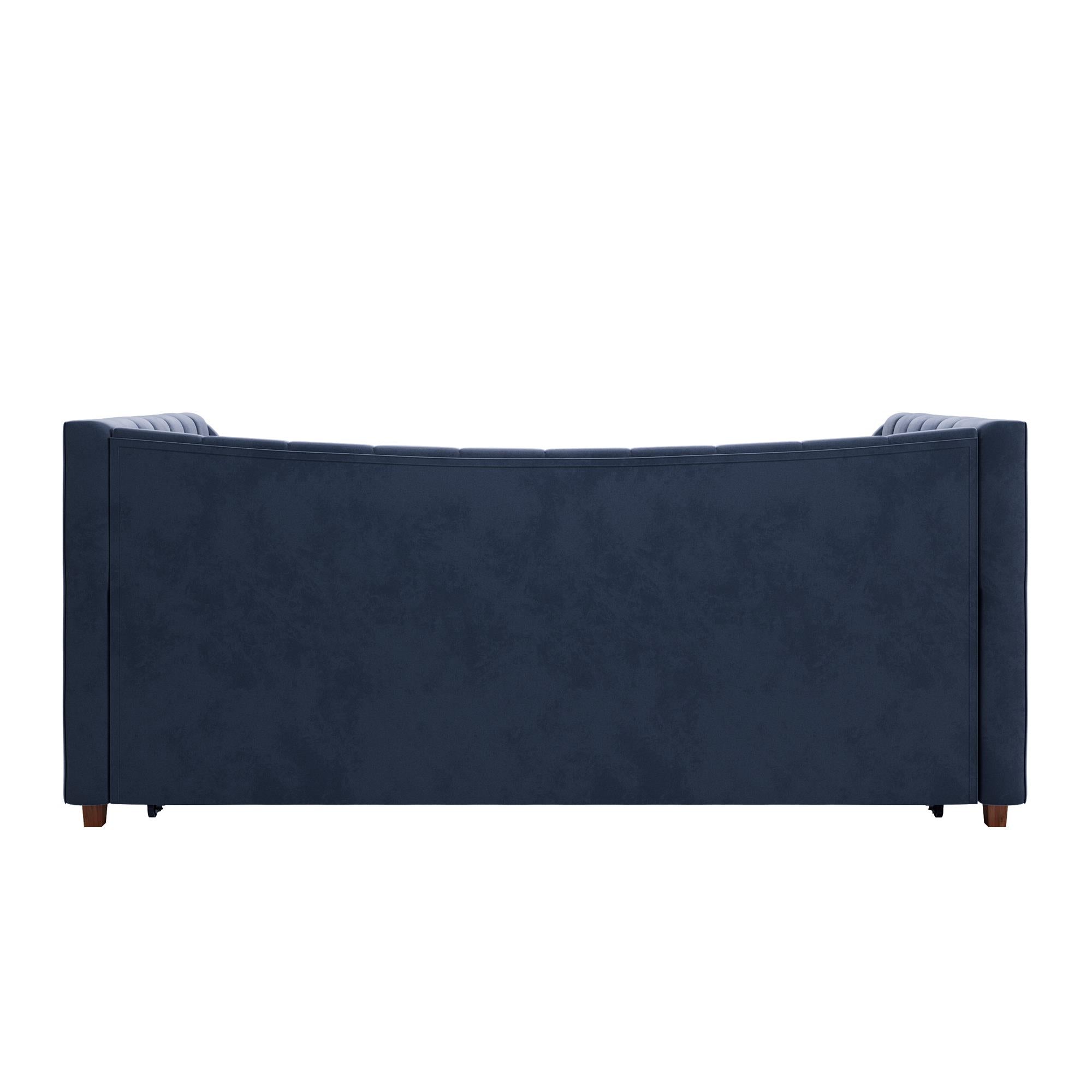 Max & Finn Valentina Upholstered Daybed and Trundle - Blue - Twin