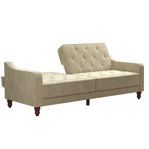 Novogratz Vintage Futon Sofa Bed - Beige