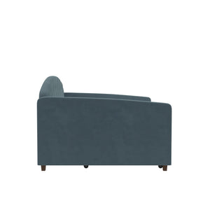 DHP Ilena Upholstered Daybed - Navy - Full-Over-Twin