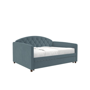 DHP Ilena Upholstered Daybed - Navy - Full-Over-Twin