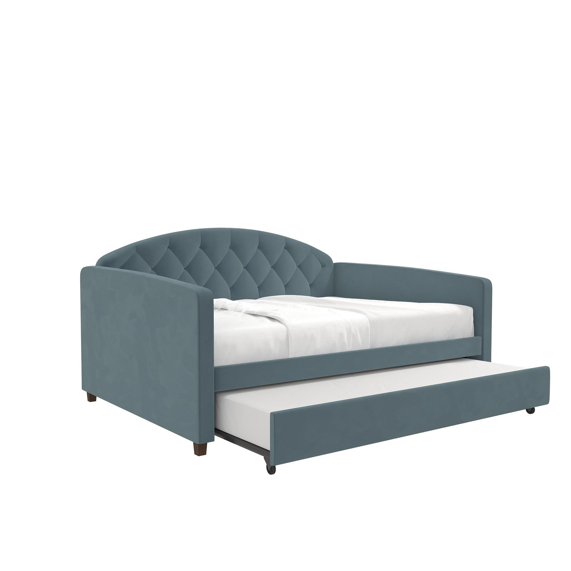 DHP Ilena Upholstered Daybed - Navy - Full-Over-Twin