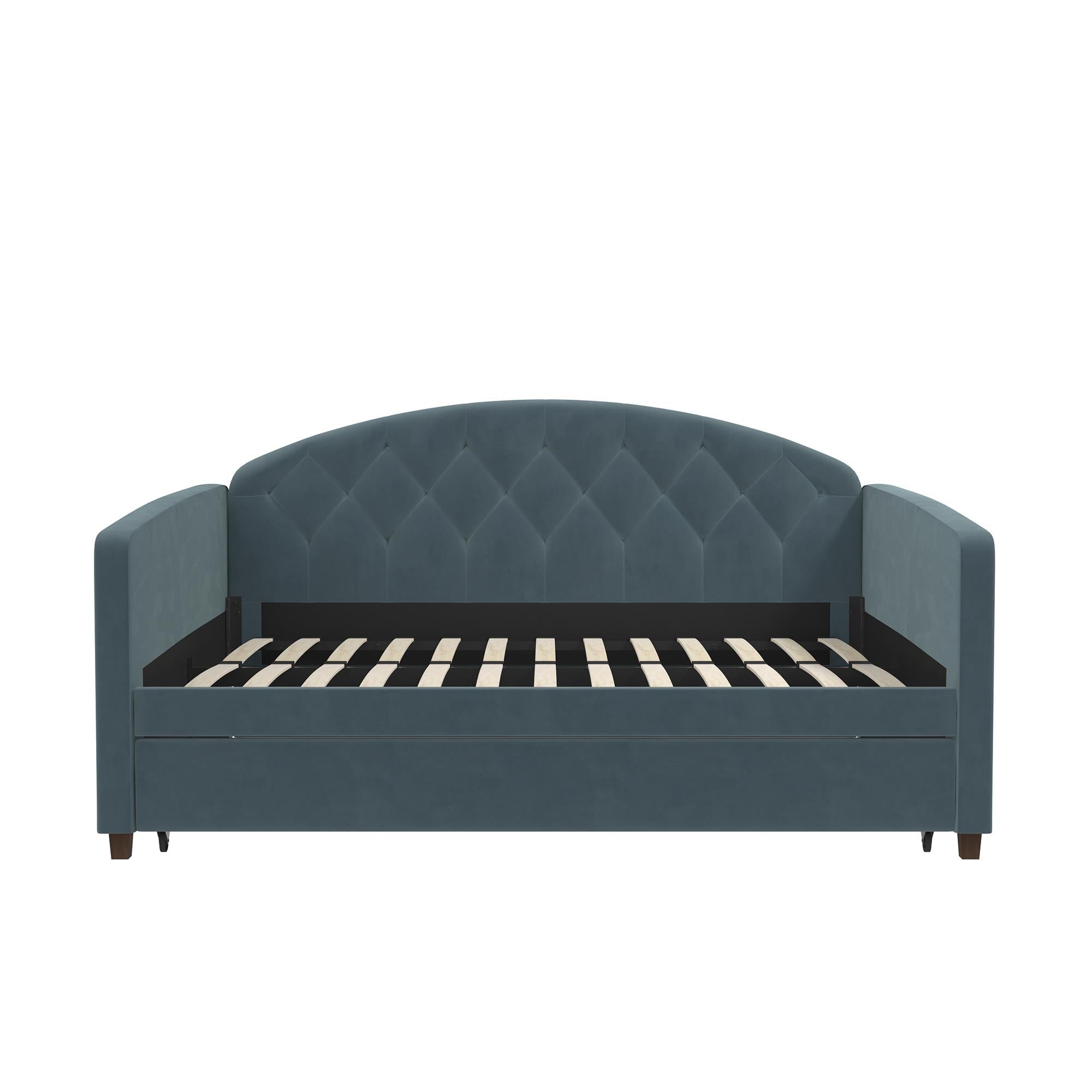 DHP Ilena Upholstered Daybed - Navy - Full-Over-Twin