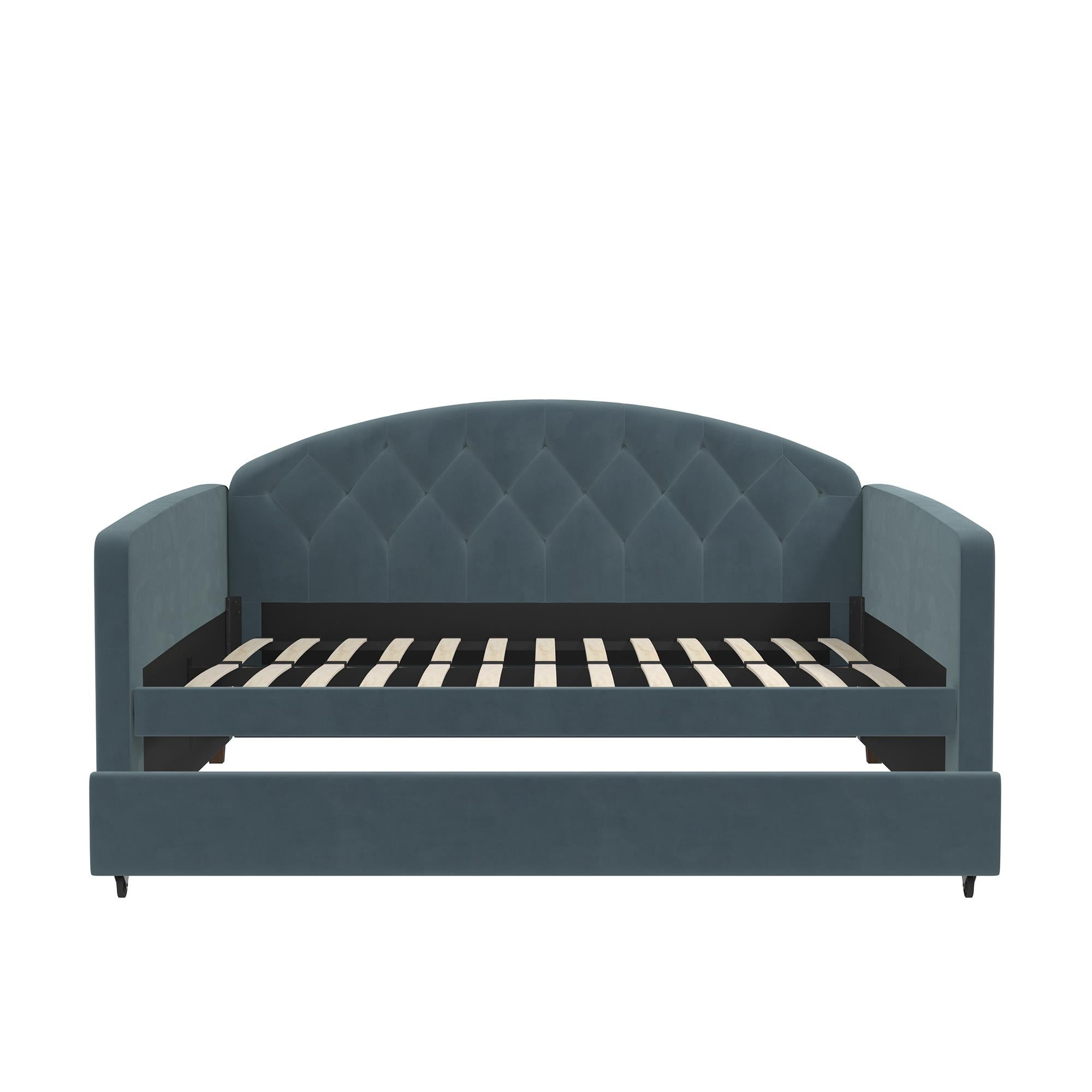 DHP Ilena Upholstered Daybed - Navy - Full-Over-Twin