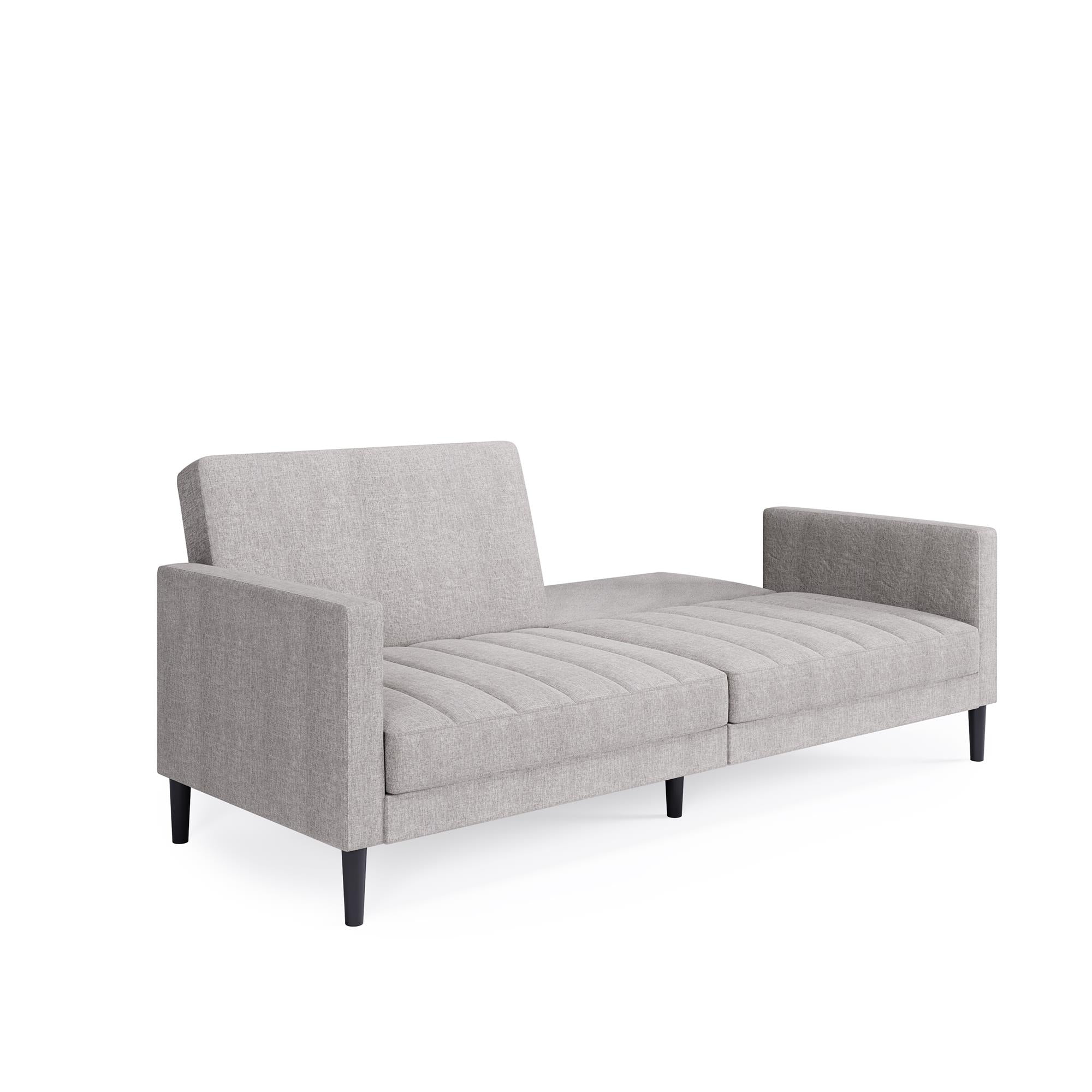 DHP Farnsworth Futon Sofa Bed - Light Gray