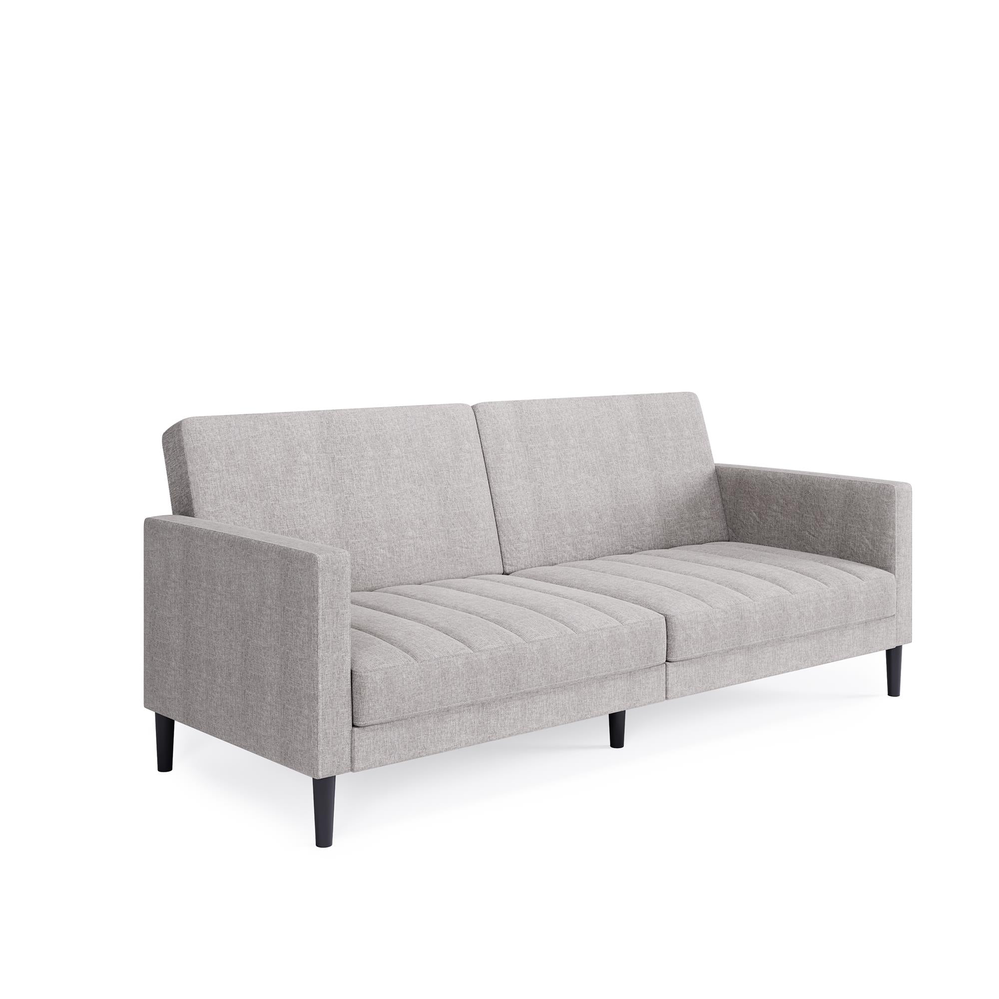 DHP Farnsworth Futon Sofa Bed - Light Gray
