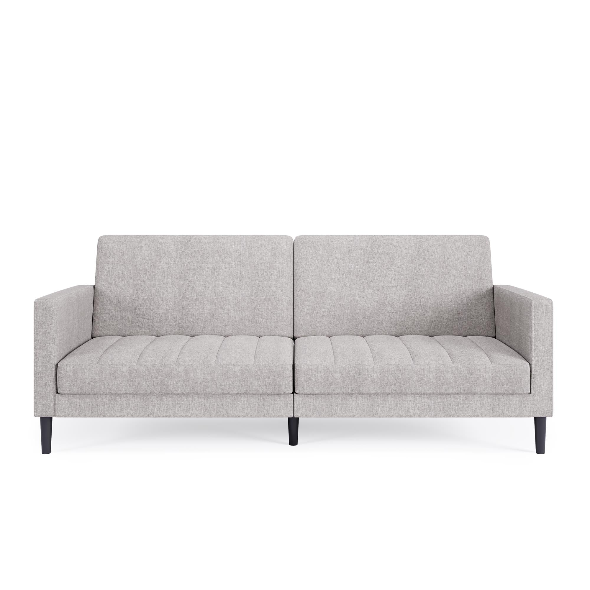 DHP Farnsworth Futon Sofa Bed - Light Gray