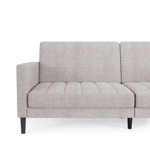 DHP Farnsworth Futon Sofa Bed - Light Gray