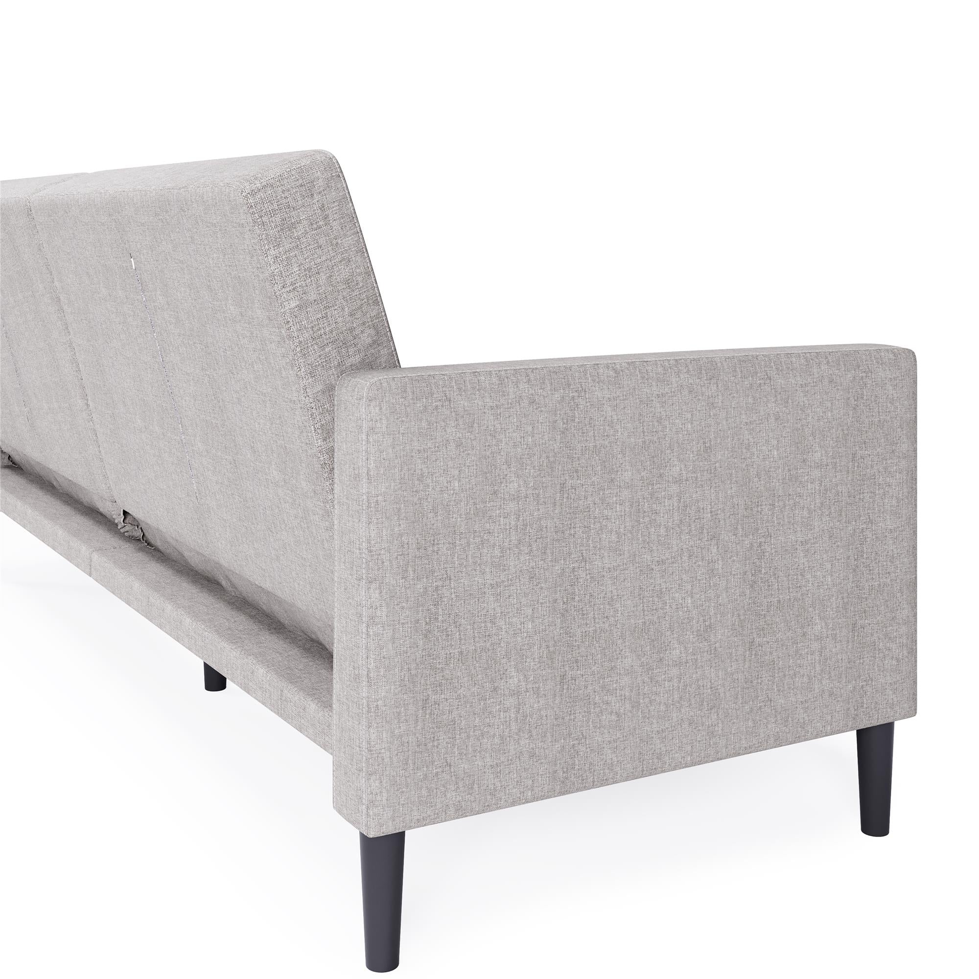 DHP Farnsworth Futon Sofa Bed - Light Gray