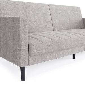 DHP Farnsworth Futon Sofa Bed - Light Gray