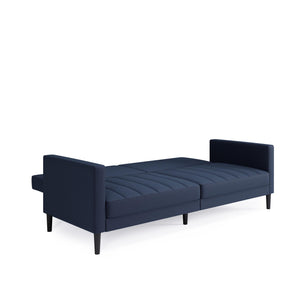 DHP Farnsworth Futon Sofa Bed - Navy