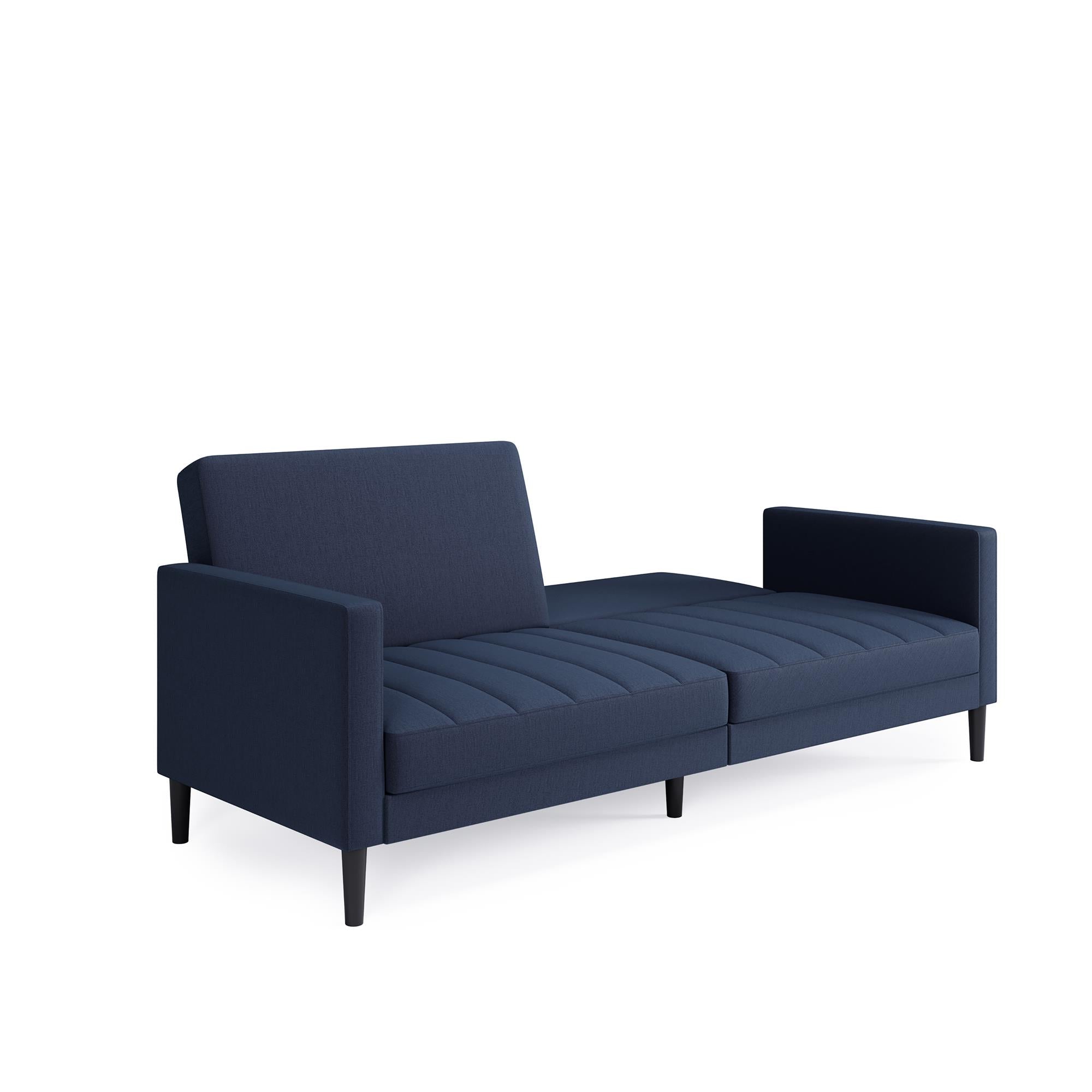 DHP Farnsworth Futon Sofa Bed - Navy