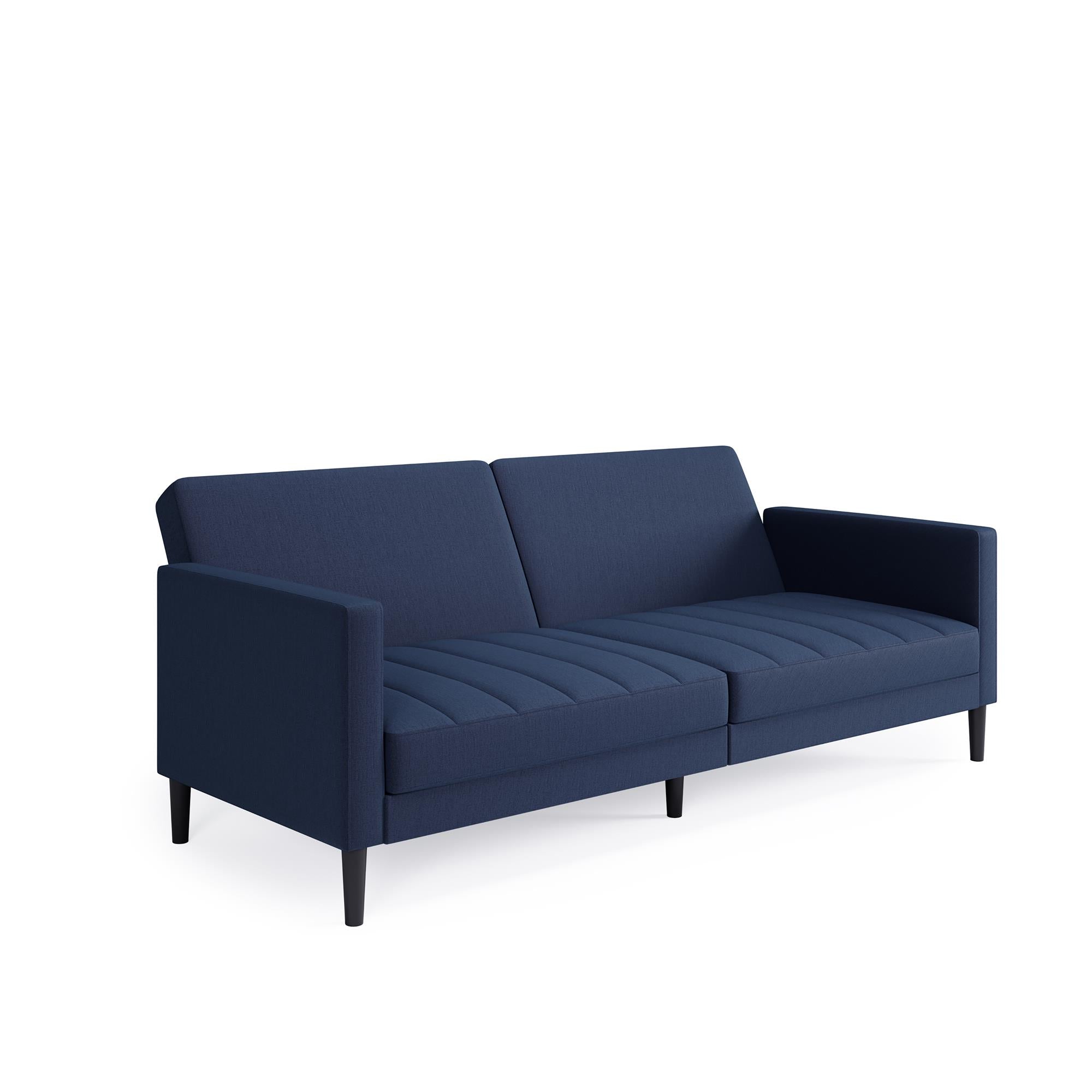 DHP Farnsworth Futon Sofa Bed - Navy