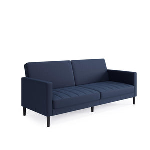 DHP Farnsworth Futon Sofa Bed - Navy