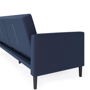 DHP Farnsworth Futon Sofa Bed - Navy