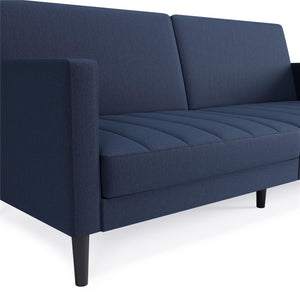 DHP Farnsworth Futon Sofa Bed - Navy