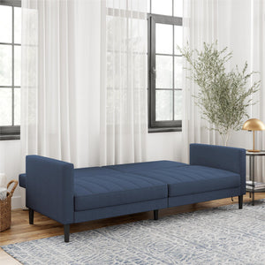 DHP Farnsworth Futon Sofa Bed - Navy