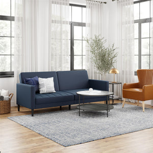 DHP Farnsworth Futon Sofa Bed - Navy