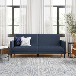 DHP Farnsworth Futon Sofa Bed - Navy