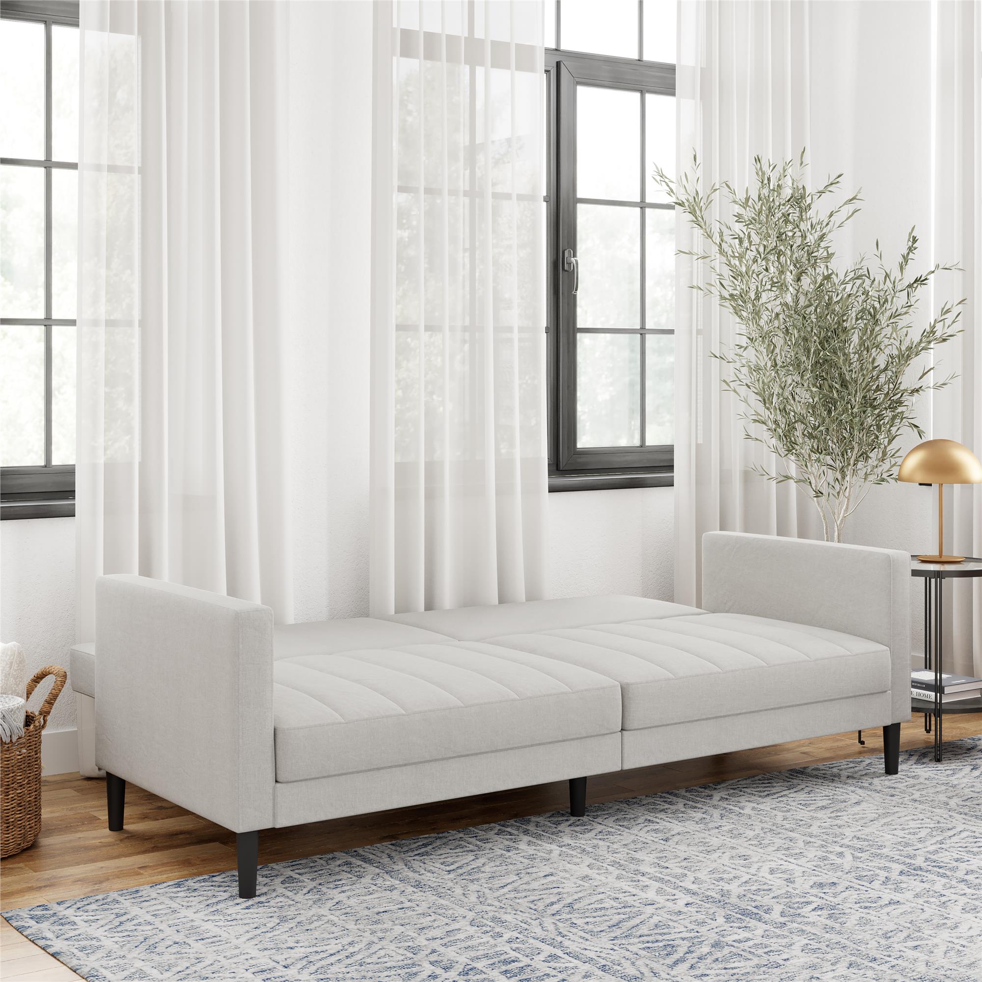 DHP Farnsworth Futon Sofa Bed - Light Gray